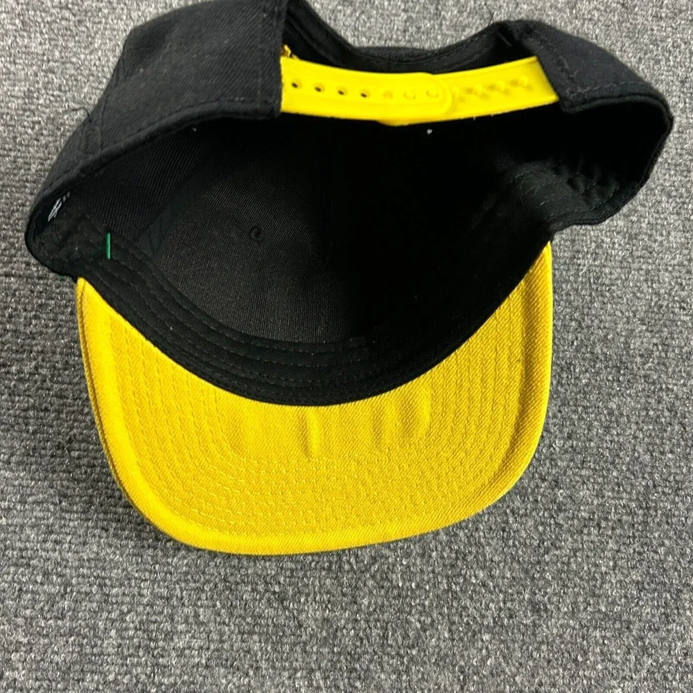 Harry Potter Hufflepuff Cap Hat OSFA Black Yellow Adults‎ Snapback Acrylic Wool